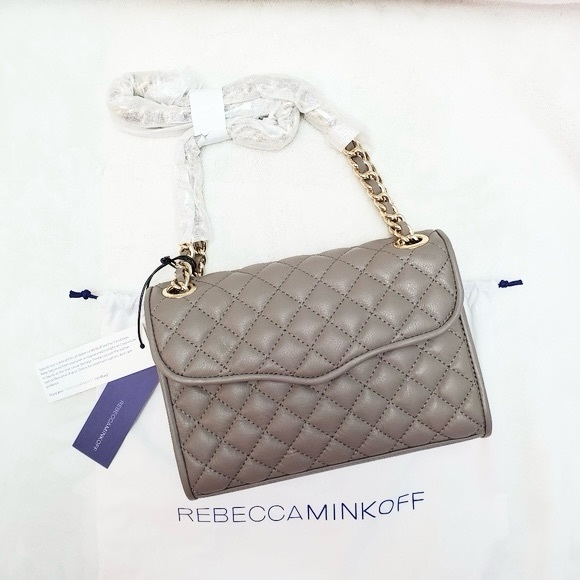 Rebecca Minkoff Gray Quilted Shoulder Bag - Picture 1 of 6